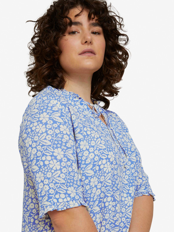 Tom Tailor Tom Tailor Modré kvetinové šaty