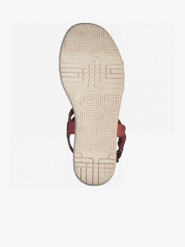 Tamaris Koralové dámske kožené sandále Tamaris