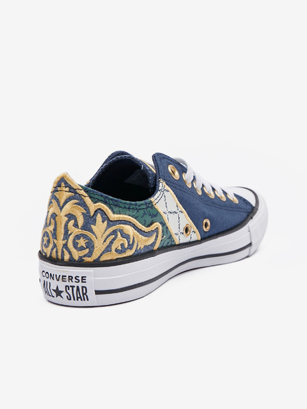 Converse Tmavomodré dámske vzorované tenisky Converse Chuck Taylor All Star Garden Noir