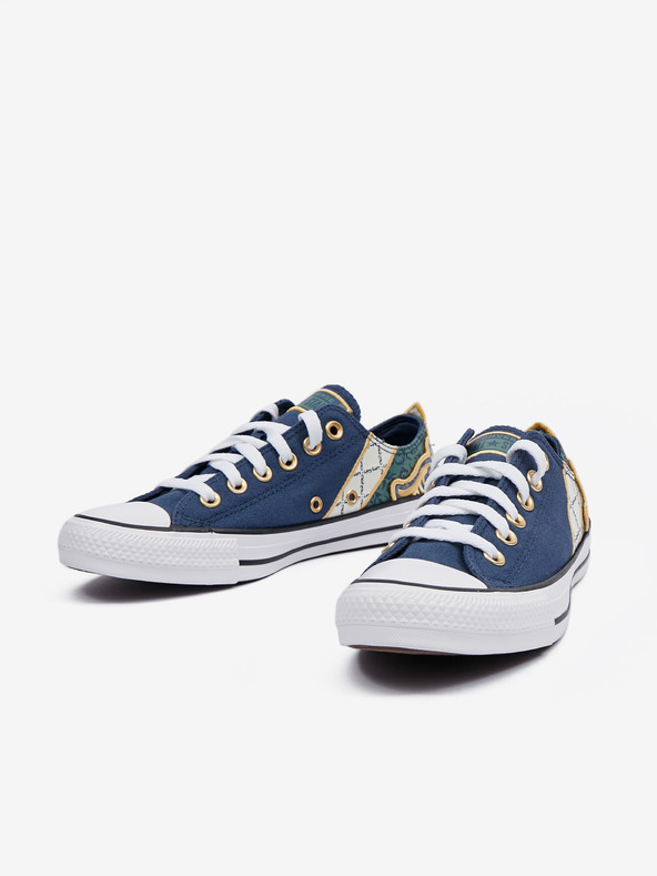 Converse Tmavomodré dámske vzorované tenisky Converse Chuck Taylor All Star Garden Noir