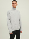 Jack & Jones Svetlošedý pánsky rolák Jack & Jones Hill