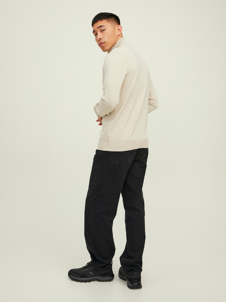 Jack & Jones Béžový pánsky sveter Jack & Jones Emil