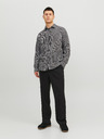 Jack & Jones Čierna pánska kockovaná košeľa Jack & Jones Gracia
