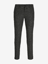 Jack & Jones Tmavošedé pánske nohavice Jack & Jones Franco zo zmesi vlny