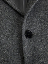 Jack & Jones Šedé pánske sako Jack & Jones Franco z vlnenej zmesi