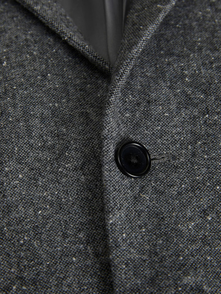 Jack & Jones Šedé pánske sako Jack & Jones Franco z vlnenej zmesi