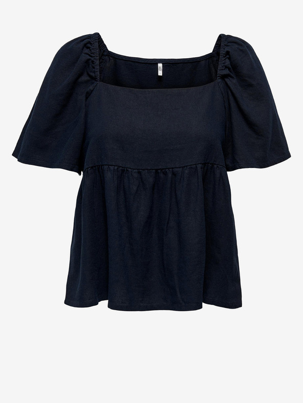 Jacqueline de Yong Tmavomodrý dámsky plátený top JDY Say