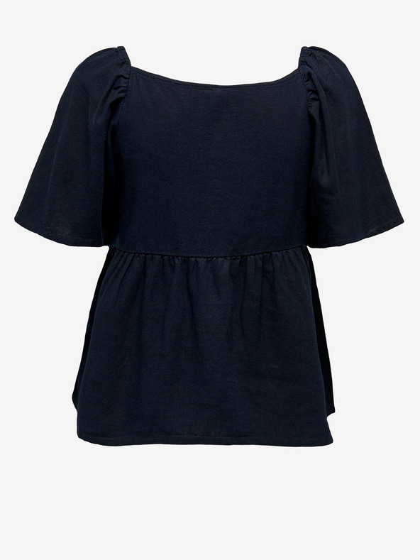 Jacqueline de Yong Tmavomodrý dámsky plátený top JDY Say