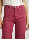 Pepe Jeans Vínové dámske džínsy rozšíreného strihu Pepe Jeans Willa