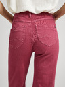 Pepe Jeans Vínové dámske džínsy rozšíreného strihu Pepe Jeans Willa