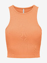 ONLY Oranžový dámsky crop top tielko ONLY Belia