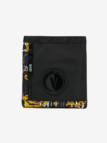 Versace Jeans Couture Čierna pánska vzorovaná taška cez rameno Versace Jeans Couture
