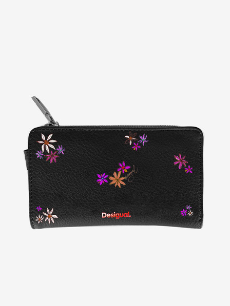 Desigual Čierna dámska vzorovaná kabelka Desigual Flor Yvette Emma 2.0 Maxi
