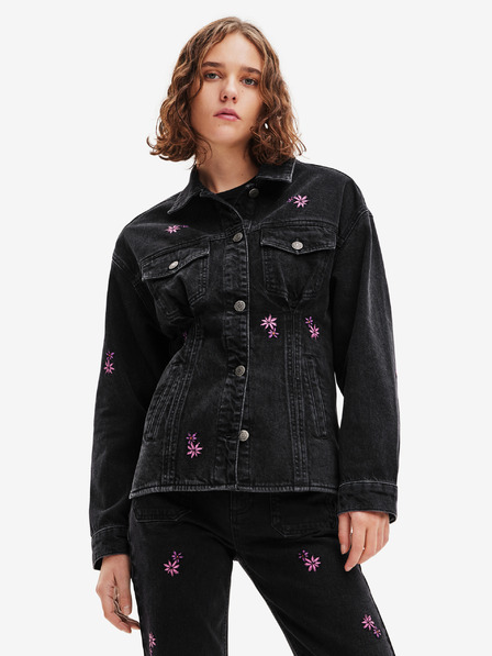 Desigual Čierna dámska džínsová bunda Desigual Arkansas