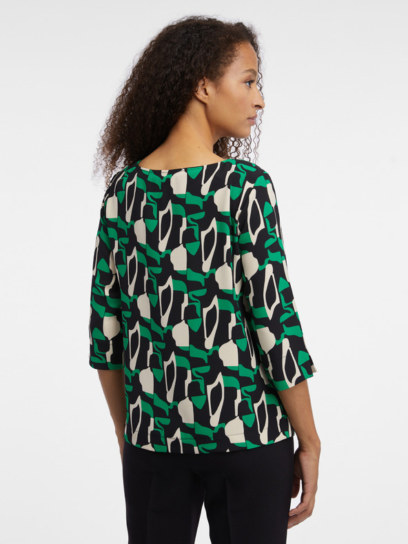 Orsay Zelená dámska vzorovaná blúzka ORSAY