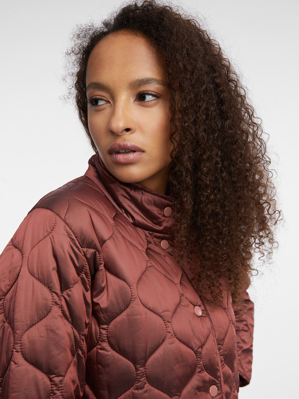 Orsay Hnedá dámska prešívaná ľahká bunda ORSAY