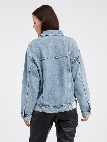 Tom Tailor Denim Modrá dámska džínsová bunda Tom Tailor Denim