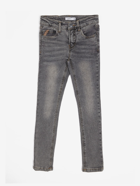 name it Šedé dievčenské džínsy skinny fit name it Pete