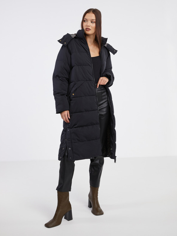 Scotch & Soda Čierny dámsky kabát Scotch & Soda