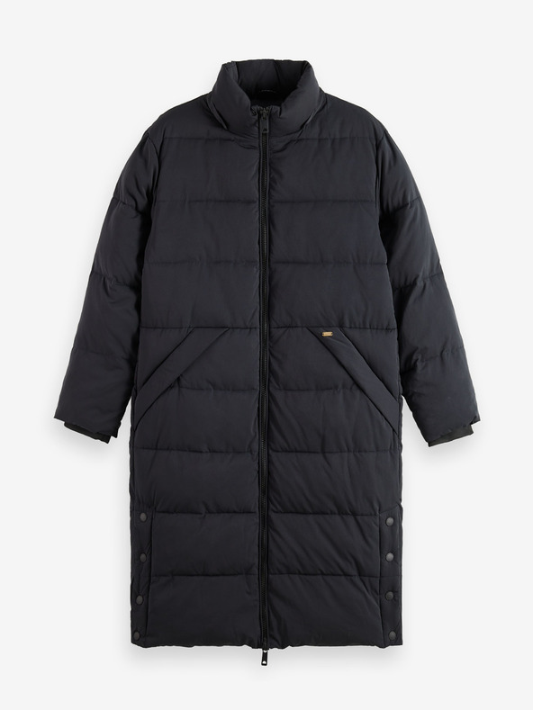 Scotch & Soda Čierny dámsky kabát Scotch & Soda