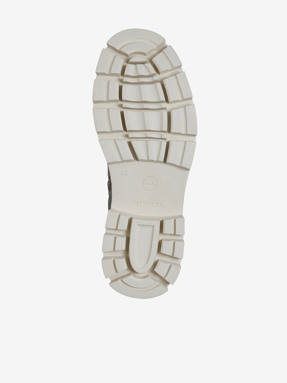 Tamaris Šedé dámske kovové nízke čižmy Tamaris