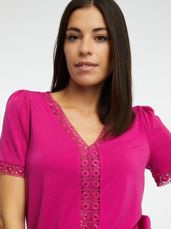 Orsay Tmavoružová dámska blúzka ORSAY