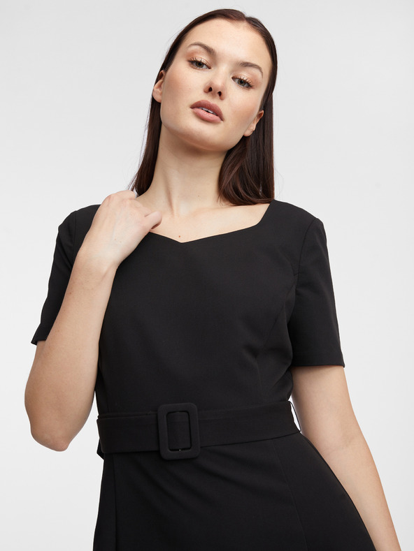 Orsay Čierne dámske šaty ORSAY