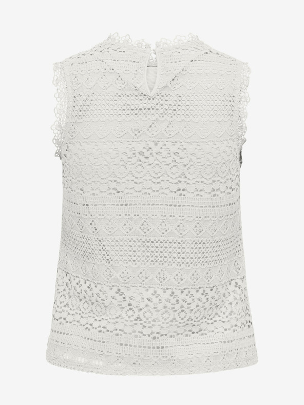 ONLY Biely dámsky top s čipkou ONLY Evie