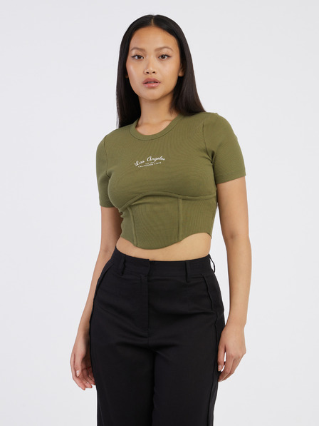 ONLY Khaki dámske tričko ONLY Lola