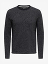 ONLY & SONS Tmavomodrý rebrovaný sveter ONLY & SONS Niguel