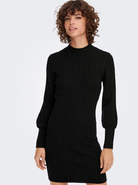Jacqueline de Yong Čierne dámske šaty JDY Magda Sweater