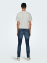 ONLY & SONS Tmavomodré pánske džínsy slim fit strihu ONLY & SONS Loom