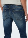 ONLY & SONS Tmavomodré pánske džínsy slim fit strihu ONLY & SONS Loom