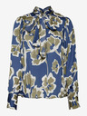 AWARE by VERO MODA Dámska zeleno-modrá kvetovaná blúzka AWARE by VERO MODA Grayce