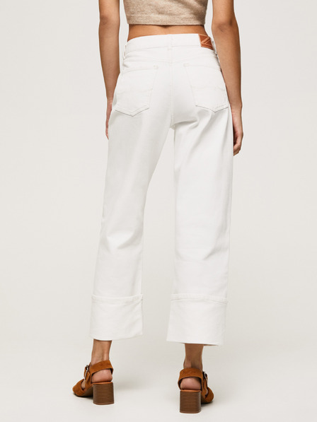 Pepe Jeans Biele dámske džínsy rovného strihu Pepe Jeans