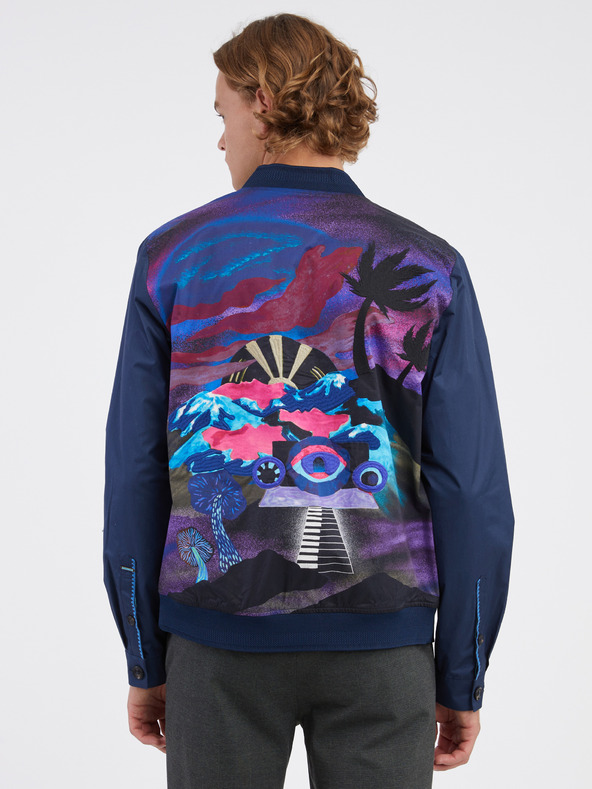 Scotch & Soda Tmavomodrá pánska bunda Scotch & Soda