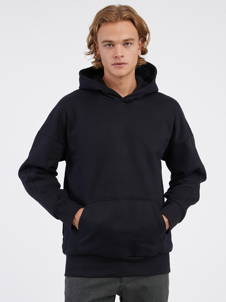 ONLY & SONS Čierna pánska základná mikina ONLY & SONS Dan