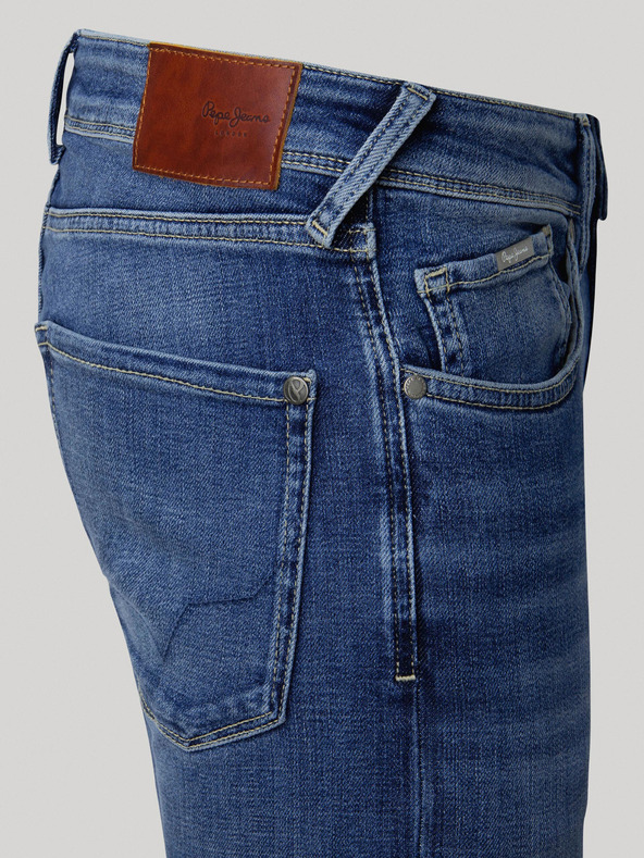 Pepe Jeans Modré pánske skinny fit džínsy Pepe Jeans Finsbury