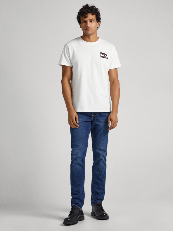 Pepe Jeans Modré pánske skinny fit džínsy Pepe Jeans Finsbury