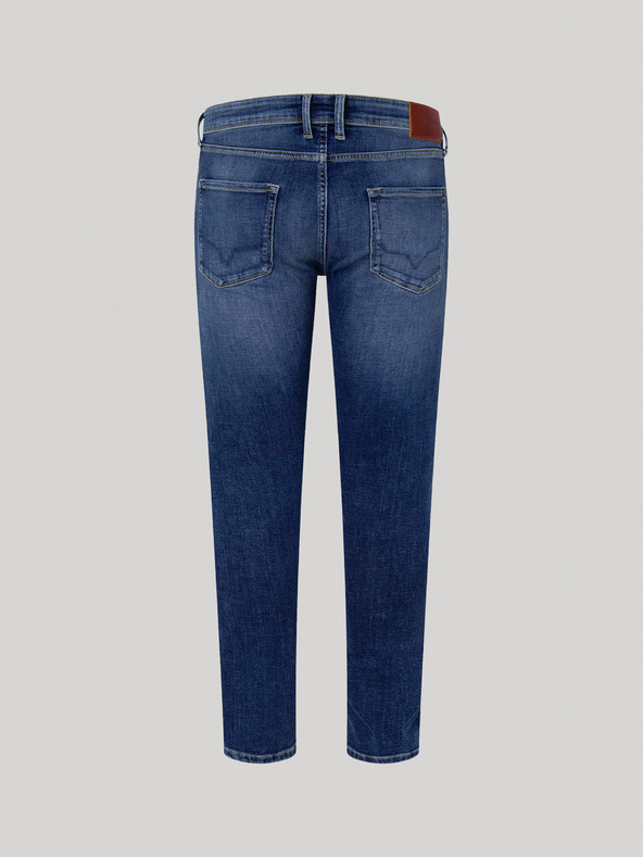 Pepe Jeans Modré pánske skinny fit džínsy Pepe Jeans Finsbury