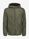 Jack & Jones Khaki pánska ľahká bunda s kapucňou Jack & Jones Cali