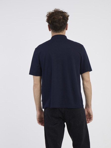 Jack & Jones Tmavomodré pánske polo tričko Jack & Jones Blamatt