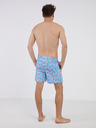 Jack & Jones Modré pánske vzorované plavky Jack & Jones Fiji