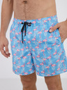 Jack & Jones Modré pánske vzorované plavky Jack & Jones Fiji