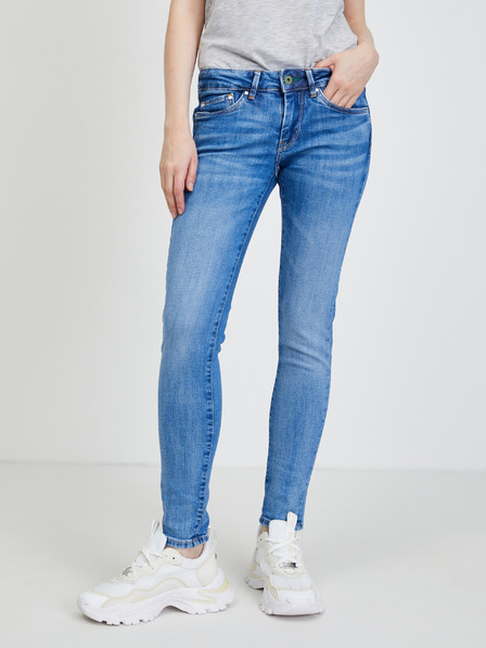 Pepe Jeans Modré dámske slim fit džínsy Pepe Jeans