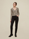 Dorothy Perkins Béžová krátka vzorovaná košeľa s gombíkmi Dorothy Perkins