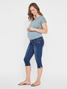 Mama.licious Modré tehotenské 3/4 Slim Fit džínsy Mama.licious Lola