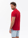 Ombre Clothing Červené pánske polo tričko Ombre Oblečenie