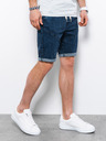 Ombre Clothing Tmavomodré pánske džínsové šortky Ombre Clothing W361
