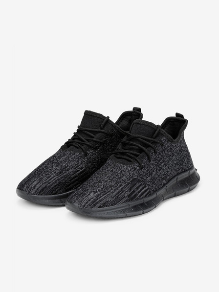 Ombre Clothing Čierne pánske tenisky Ombre Oblečenie